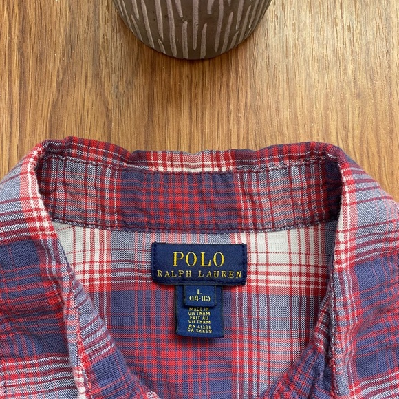 Polo Ralph Lauren Boys Large Flannel Shirt - Picture 2 of 5